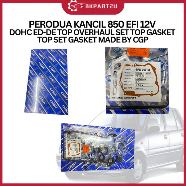 PERODUA KANCIL 850 EFI 12V DOHC ED-DE (1994-2009) TOP OVERHAUL SET TOP GASKET TOP SET GASKET MADE BY CGP