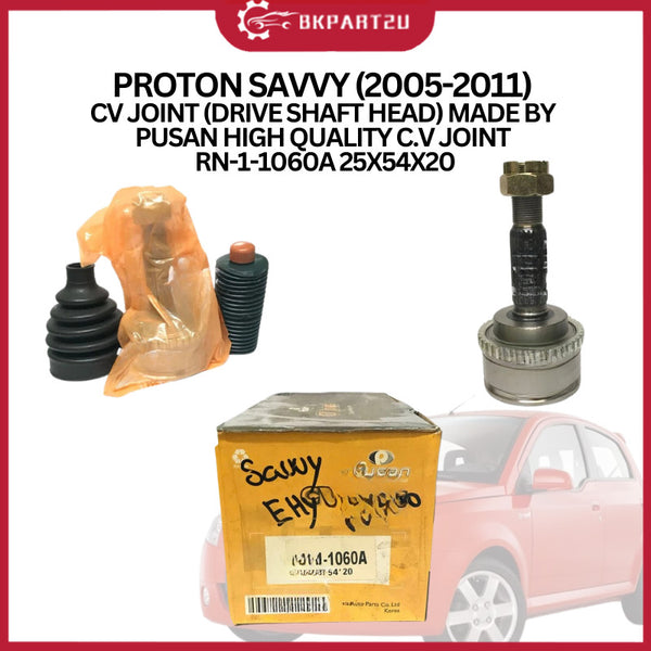 PROTON SAVVY (2005-2011) CV JOINT (DRIVE SHAFT HEAD) MADE BY PUSAN HIGH QUALITY C.V JOINT RN-1-1060A 25X54X20