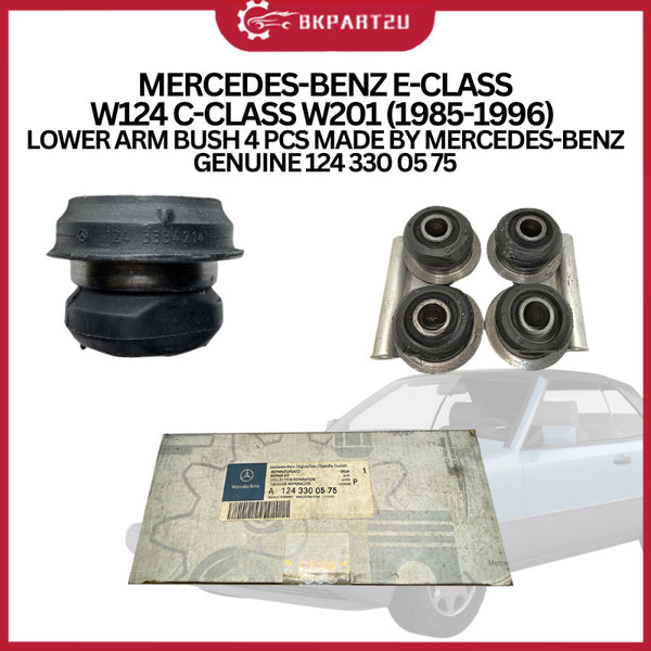 MERCEDES-BENZ E-CLASS W124 C-CLASS W201 (1985-1996) LOWER ARM BUSH 4 PCS MADE BY MERCEDES-BENZ GENUINE 124 330 05 75