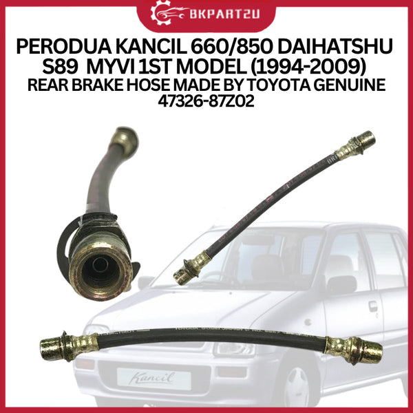 PERODUA KANCIL 660 850 DAIHATSU S89 MYVI 1ST MODEL (1994-2009) REAR BRAKE HOSE GENUINE 47326-87Z02