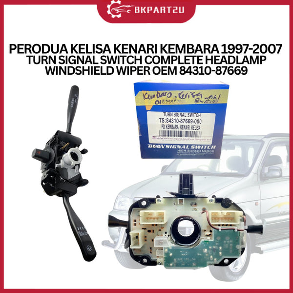 PERODUA KELISA KENARI KEMBARA (1997-2007) TURN SIGNAL SWITCH COMPLETE HEADLAMP WINDSHIELD WIPER OEM