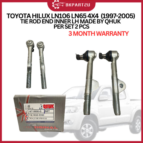 TOYOTA HILUX LN106 LN65 4X4  (1997-2005) TIE ROD END INNER LH MADE BY QHUK 3 MONTH WARRANTY PER SET 2 PCS