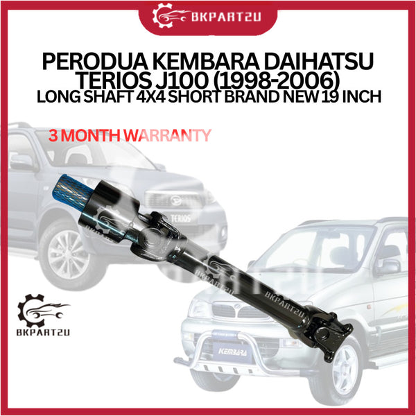 PERODUA KEMBARA DAIHATSU TERIOS J100 (1998-2006) LONG SHAFT 4X4 SHORT BRAND NEW 19 INCH