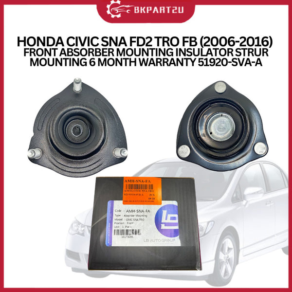 HONDA CIVIC SNA FD2 TRO FB (2006-2016) FRONT ABSORBER MOUNTING INSULATOR STRUR MOUNTING 6 MONTH WARRANTY 51920-SVA-A