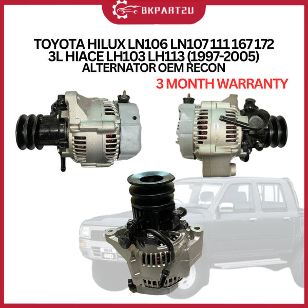 TOYOTA HILUX LN106 LN107 LN111 LN167 LN172 3L HIACE LH103 LH113 (1997-2005) ALTERNATOR OEM RECON