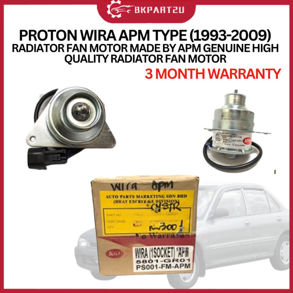 PROTON WIRA APM TYPE (1993-2009) RADIATOR FAN MOTOR MADE BY APM GENUINE HIGH QUALITY RADIATOR FAN MOTOR 3 MONTH WARRNTY