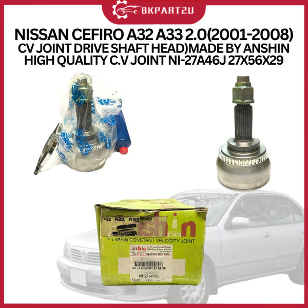 NISSAN CEFIRO A32 A33 2.0(2001-2008)CV JOINT (DRIVE SHAFT HEAD)MADE BY ANSHIN  HIGH QUALITY C.V JOINT NI-27A46J 27X56X29