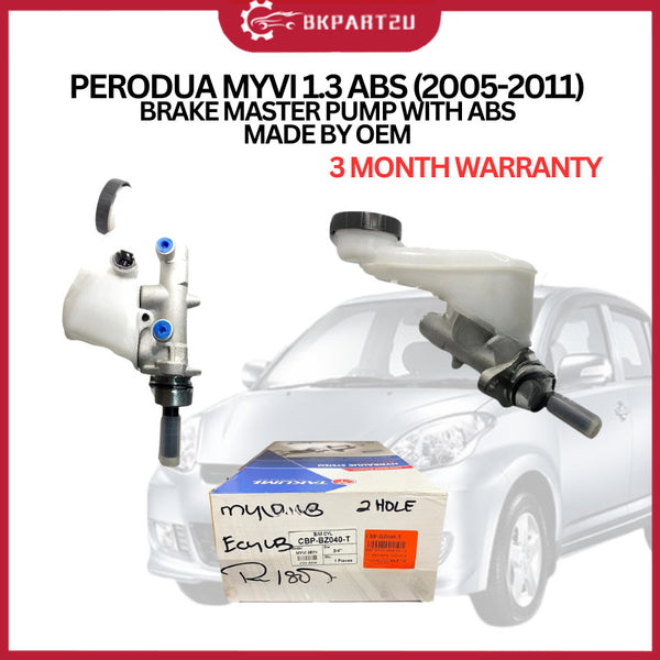 PERODUA MYVI 1.3 ABS (2005-2011)  BRAKE MASTER PUMP WITH ABS  MADE BY OEM 3 MONTH WARRANTY