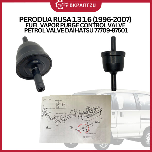 PERODUA RUSA 1.3 1.6 (1996-2007) FUEL VAPOR PURGE CONTROL VALVE PETROL VALVE DAIHATSU 77709-87501