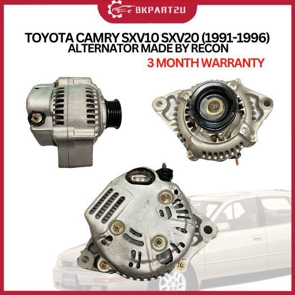 TOYOTA CAMRY SXV10 SXV20 (1991-1996) ALTERNATOR MADE BY RECON 3 MONTH WARRANTY