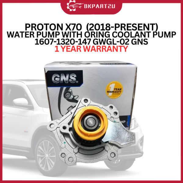PROTON X70  (2018-PRESENT) WATER PUMP WITH ORING COOLING PUMP COOLANT PUMP 1607-1320-147 GWGL-02 GNS 1 YEAR WARRANTY