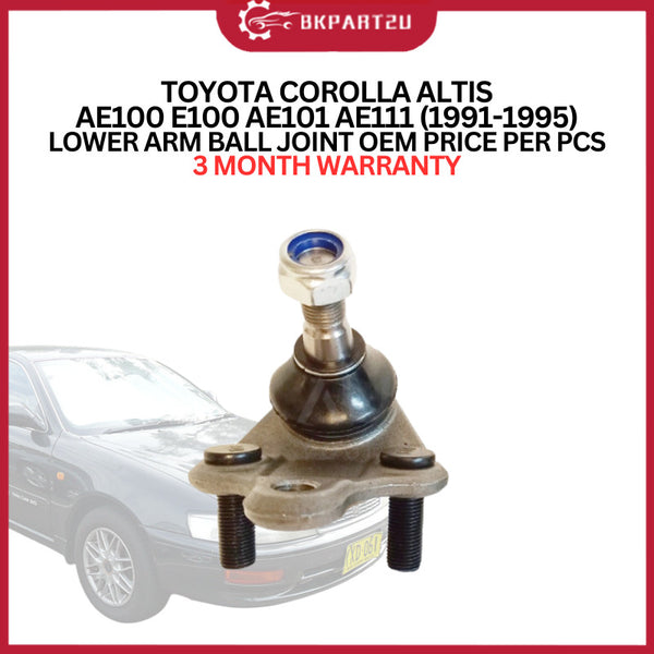 TOYOTA COROLLA ALTIS AE100 E100 AE101 AE111 (1991-1995) LOWER ARM BALL JOINT OEM 3 MONTH WARRANTY