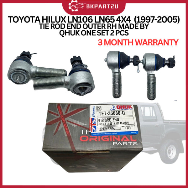 TOYOTA HILUX LN106 LN65 4X4 (1997-2005) TIE ROD END OUTER QHUK 3 MONTH WARRANTY ONE SET 2 PCS
