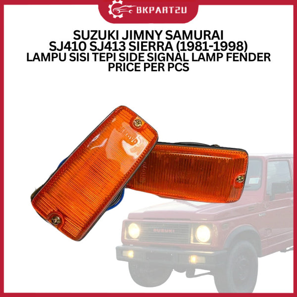 SUZUKI JIMNY SAMURAI SJ410 SJ413 SIERRA (1981-1998) LAMPU SISI TEPI SIDE SIGNAL LAMP FENDER 1 PCS