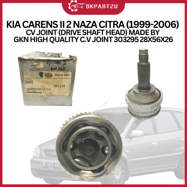 KIA CARENS II 2 NAZA CITRA (1999-2006) CV JOINT (DRIVE SHAFT HEAD) MADE BY GKN HIGH QUALITY C.V JOINT 303295 28X56X26