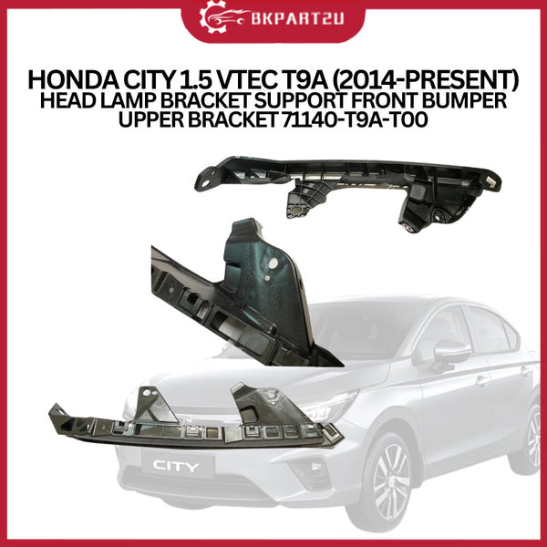 HONDA CITY 1.5 VTEC T9A (2014-PRESENT) HEAD LAMP BRACKET SUPPORT FRONT BUMPER UPPER BRACKET 71140-T9A-T00
