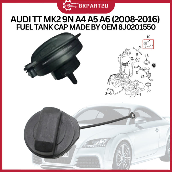 AUDI TT MK2 9N A4 A5 A6 (2008-2016) FUEL TANK CAP MADE BY OEM 8J0201550