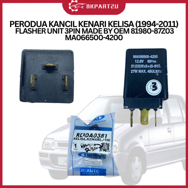 PERODUA KANCIL KENARI KELISA (1994-2011) FLASHER UNIT 3PIN MADE BY OEM 81980-87Z03 MA066500-4200