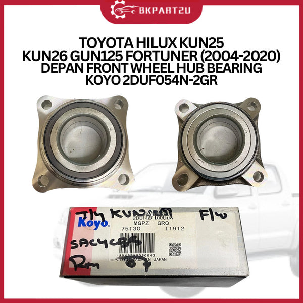 TOYOTA HILUX KUN25 KUN26 GUN125 FORTUNER (2004-2020) DEPAN FRONT WHEEL HUB BEARING KOYO 2DUF054N-2GR