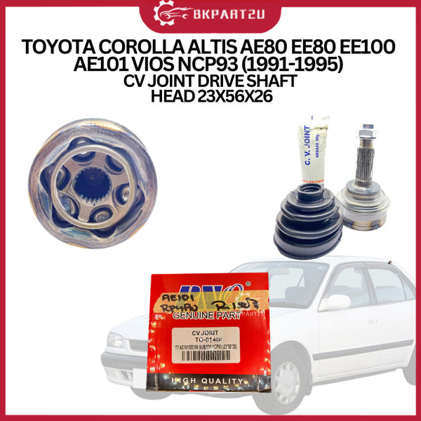 TOYOTA COROLLA ALTIS AE80 EE80 EE100 AE101 VIOS NCP93 (1991-1995) CV JOINT DRIVE SHAFT HEAD 23X56X26