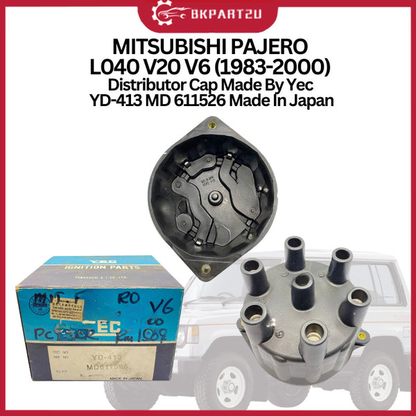 MITSUBISHI PAJERO L040 V20 V6 (1983-2000) Distributor Cap Yec JAPAN YD-413 MD611526