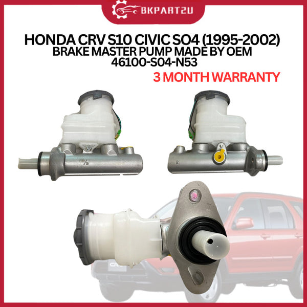 HONDA CRV S10 CIVIC SO4 (1995-2002) BRAKE MASTER PUMP MADE BY OEM 3 MONTH WARRANTY 46100-S04-N53