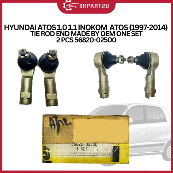 HYUNDAI ATOS 1.0 1.1 INOKOM ATOS (1997-2014) TIE ROD END MADE BY OEM ONE SET 2 PCS 56820-02500
