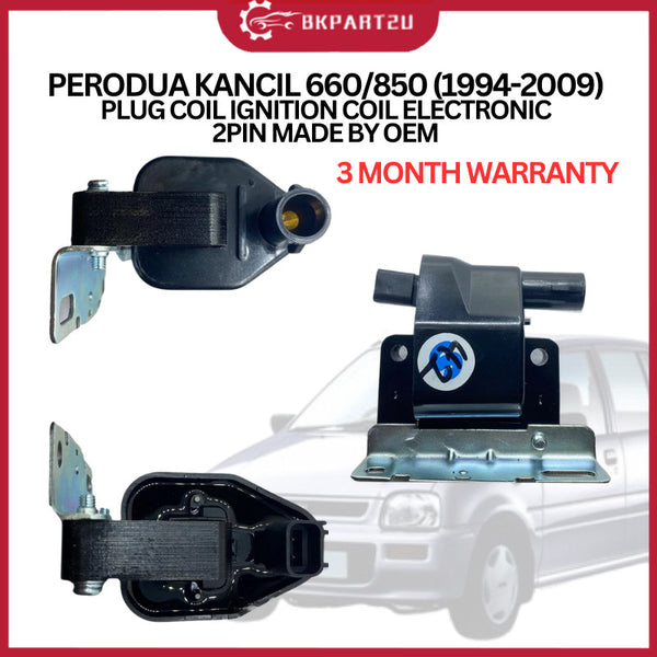 PERODUA KANCIL 660/850 (1994-2009) PLUG COIL IGNITION COIL ELECTRONIC 2PIN MADE BY OEM