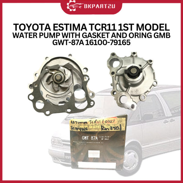TOYOTA ESTIMA TCR11 1ST MODEL LAMA (1990-1999) WATER PUMP WITH GASKET ORING GMB GWT-87A 16100-79165