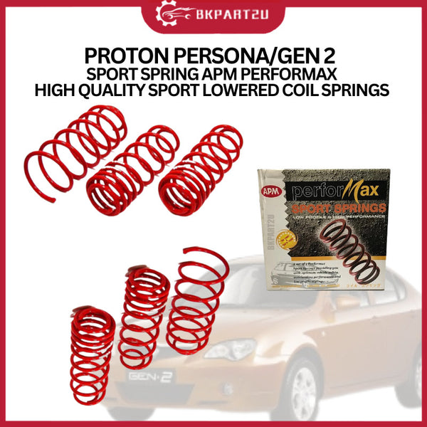 PROTON PERSONA/GEN 2  SPORT SPRING APM PERFORMAX HIGH QUALITY SPORT LOWERED COIL SPRINGS ONE SET=4PCS !!