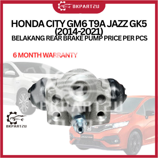HONDA CITY GM6 T9A JAZZ GK5 (2014-2021) BELAKANG REAR BRAKE PUMP 6 MONTH WARRANTY PRICE PER PCS