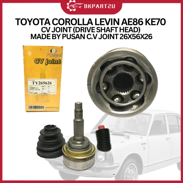 TOYOTA COROLLA LEVIN AE86 KE70 (1983-1987) CV JOINT (DRIVE SHAFT HEAD) MADE BY PUSAN C.V JOINT 26X56X26