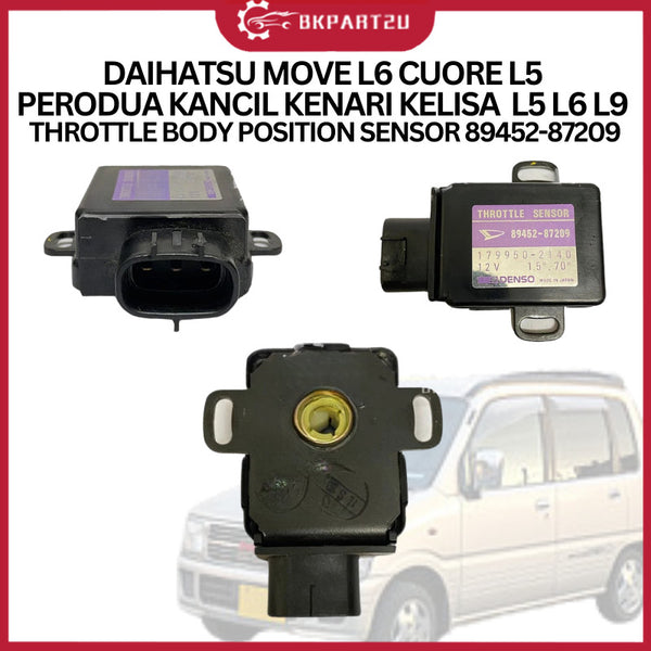 DAIHATSU MOVE L6 CUORE L5 PERODUA KANCIL KENARI KELISA  L5 L6 L9 (1996-2000) THROTTLE BODY POSITION SENSOR 89452-87209