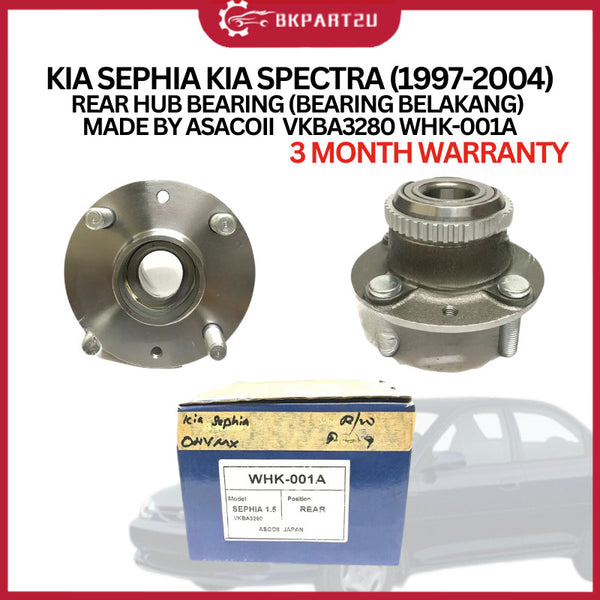 KIA SEPHIA KIA SPECTRA (1997-2004)REAR BEARING BELAKANG MADE BY ASACOII  VKBA3280 WHK-001A