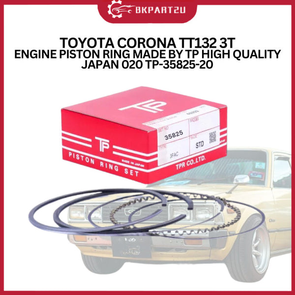 TOYOTA TT132 3T ENGINE PISTON RING MADE BY TP HIGH QUALITY JAPAN 020 TP-35825-20