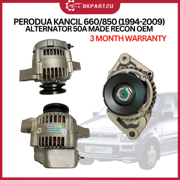 PERODUA KANCIL 660/850 (1994-2009) ALTERNATOR 50A MADE RECON OEM 3 MONTH WARRANTY
