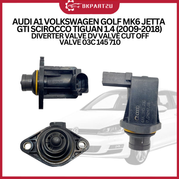 Audi A1 Volkswagen Golf Mk6 Jetta Gti Scirocco Tiguan 1.4 (2009-2018) Diverter Valve Dv Valve Cut Off Valve 03C 145 710