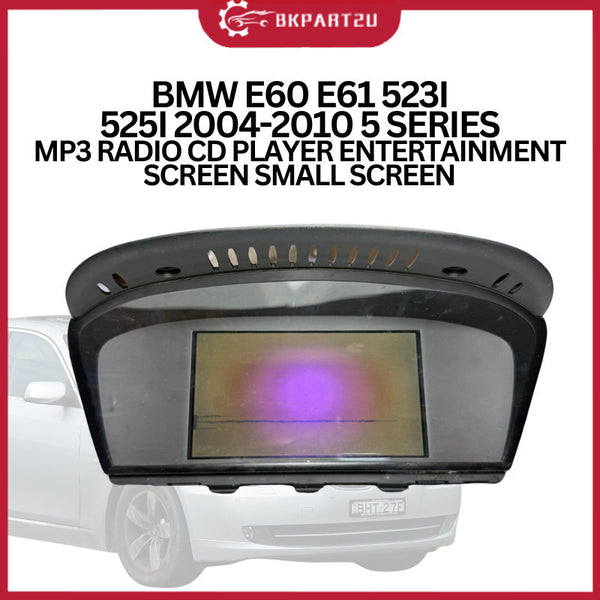 BMW E60 E61 523I 525I 2004-2010 5 SERIES MP3 RADIO CD PLAYER ENTERTAINMENT SCREEN SMALL SCREEN