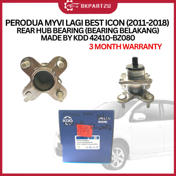 PERODUA MYVI LAGI BEST ICON (2011-2018) REAR HUB BEARING (BEARING BELAKANG)MADE BY KDD 3 MONTH WARRANTY 42410-BZ080