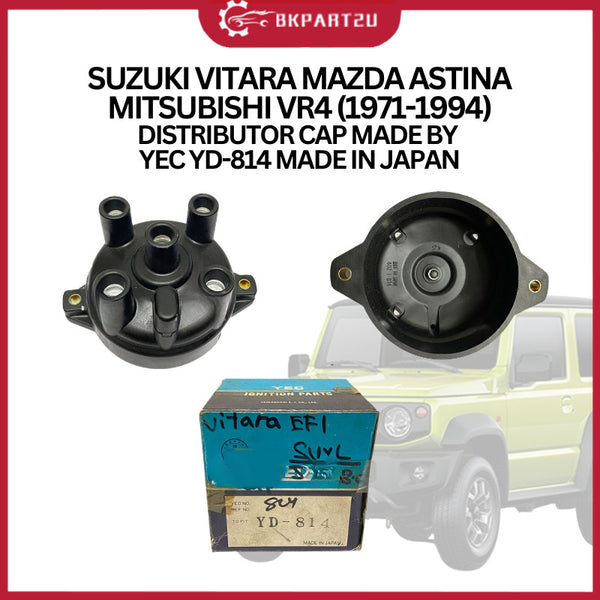 SUZUKI VITARA MAZDA ASTINA MITSUBISHI VR4 (1971-1994) DISTRIBUTOR CAP MADE BY YEC YD-814 MADE IN JAPAN