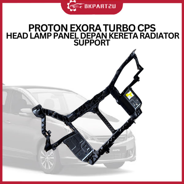 PROTON EXORA TURBO CPS  HEAD LAMP PANEL DEPAN KERETA RADIATOR SUPPORT