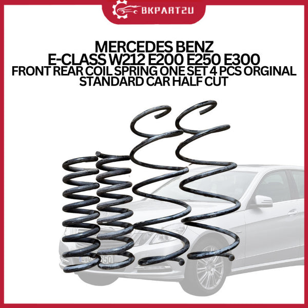 MERCEDES BENZ E-CLASS W212 E200 E250 E300 FRONT REAR COIL SPRING ONE SET 4 PCS ORGINAL STANDARD CAR HALF CUT