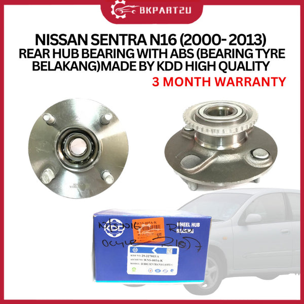 NISSAN SENTRA N16 (2000- 2013) REAR HUB BEARING WITH ABS BEARING TYRE BELAKANG OEM 3 MONTH WARRANTY