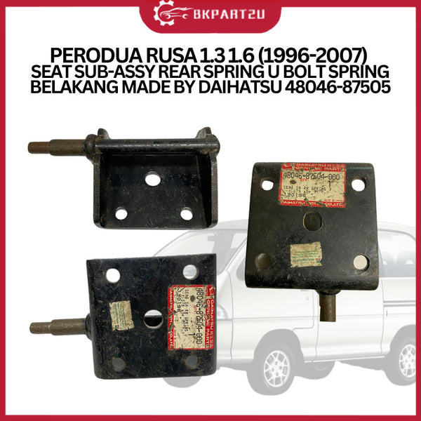 Perodua Rusa 1.3 1.6 (1996-2007) Seat Sub-assy Rear Spring U Bolt Spring Belakang Made By Daihatsu 48046-87505
