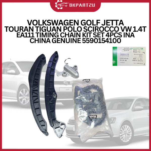 VOLKSWAGEN GOLF JETTA TOURAN TIGUAN POLO SCIROCCO VW 1.4T EA111 TIMING CHAIN KIT SET 4PCS INA CHINA GENUINE 5590154100