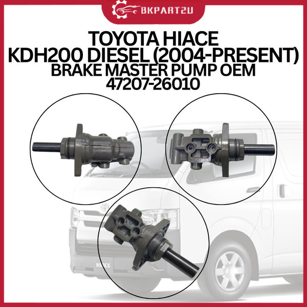 TOYOTA HIACE KDH200 DIESEL (2004-PRESENT) BRAKE MASTER PUMP MADE BY OEM 3 MONTH WARRANTY 47207-26010