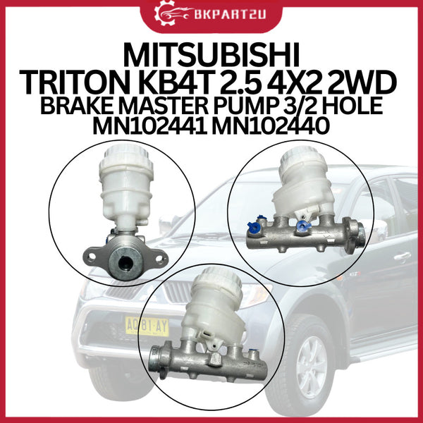 MITSUBISHI TRITON KB4T 2.5 4X2 2WD BRAKE MASTER PUMP 3/2 HOLE MN102441 MN102440 3 MONTH WARRANTY