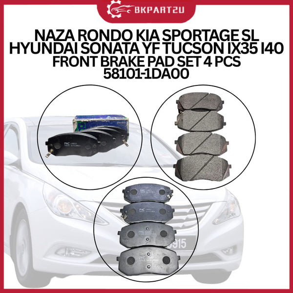 NAZA RONDO KIA SPORTAGE SL HYUNDAI SONATA YF TUCSON IX35 I40 FRONT BRAKE PADSET 4 PCS 58101-1DA00