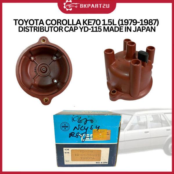 TOYOTA COROLLA KE70 1.5L (1979-1987) Distributor Cap Yd-115 Made In Japan