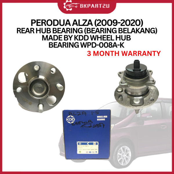PERODUA ALZA (2009-2020) (BEARING BELAKANG) KDD REAR WHEEL HUB BEARING WPD-008A-K 3 MONTH WARRANTY